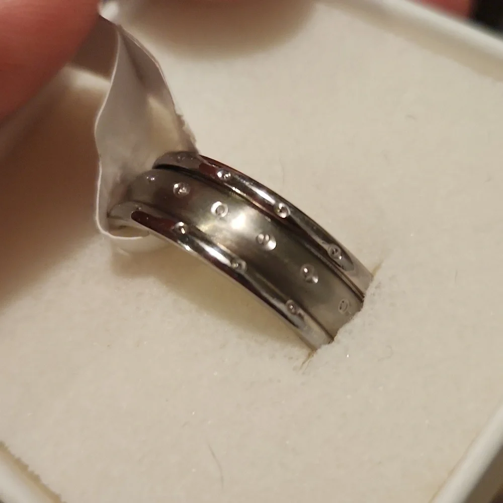 NWT! Mens 11.5 stainless steel ring